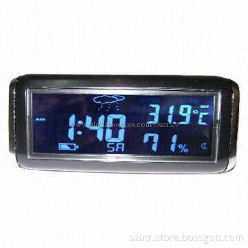 Car Interior Decorations with Indoor, Out Door Thermometer, Blue and Orange Backlight